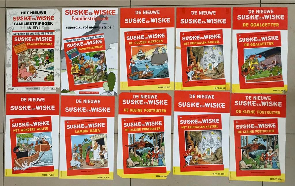 ♦️S&W🗯 10 Aankondigings-posters / Affiches 📄, Verzamelen, Stripfiguren, Zo goed als nieuw, Ophalen of Verzenden