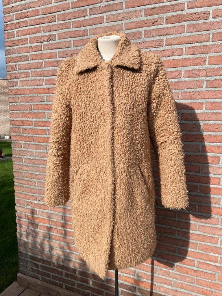 Teddy jas Costes maat S, Kleding | Dames, Ophalen of Verzenden, Zo goed als nieuw, Maat 36 (S), Bruin