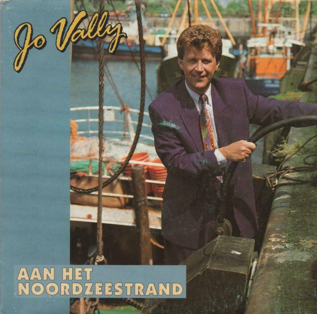 45t Jo Vally Aan het Noordzeestrand, Cd's en Dvd's, Vinyl | Nederlandstalig, Ophalen of Verzenden, Gebruikt, Overige formaten