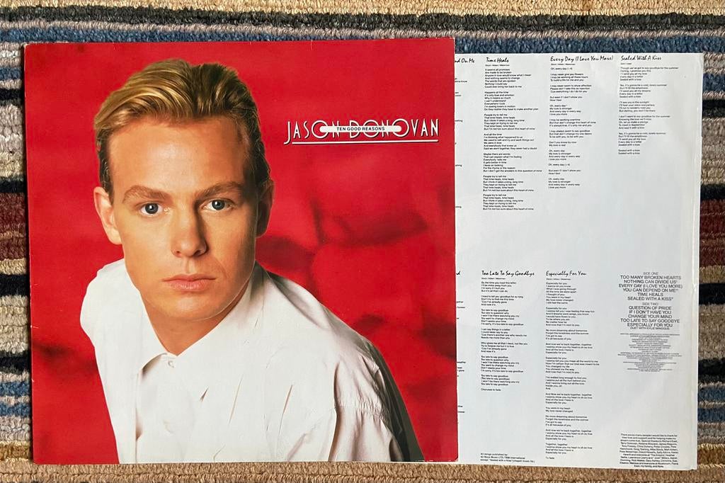 LP Jason Donovan Ten Good Reasons 1989 Mint, Enlèvement ou Envoi, Comme neuf