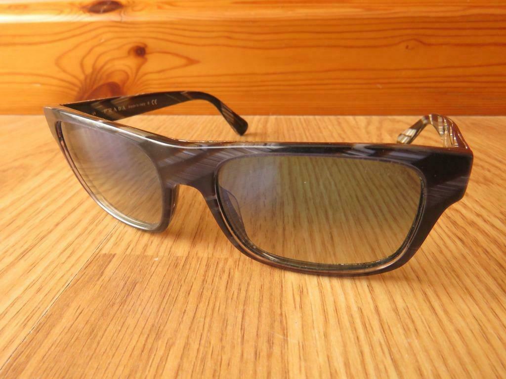 Prada lunette de soleil modèle SPR 18P ear 1H2 140 2N, Brun, Utilisé, Lunettes de soleil, Prada