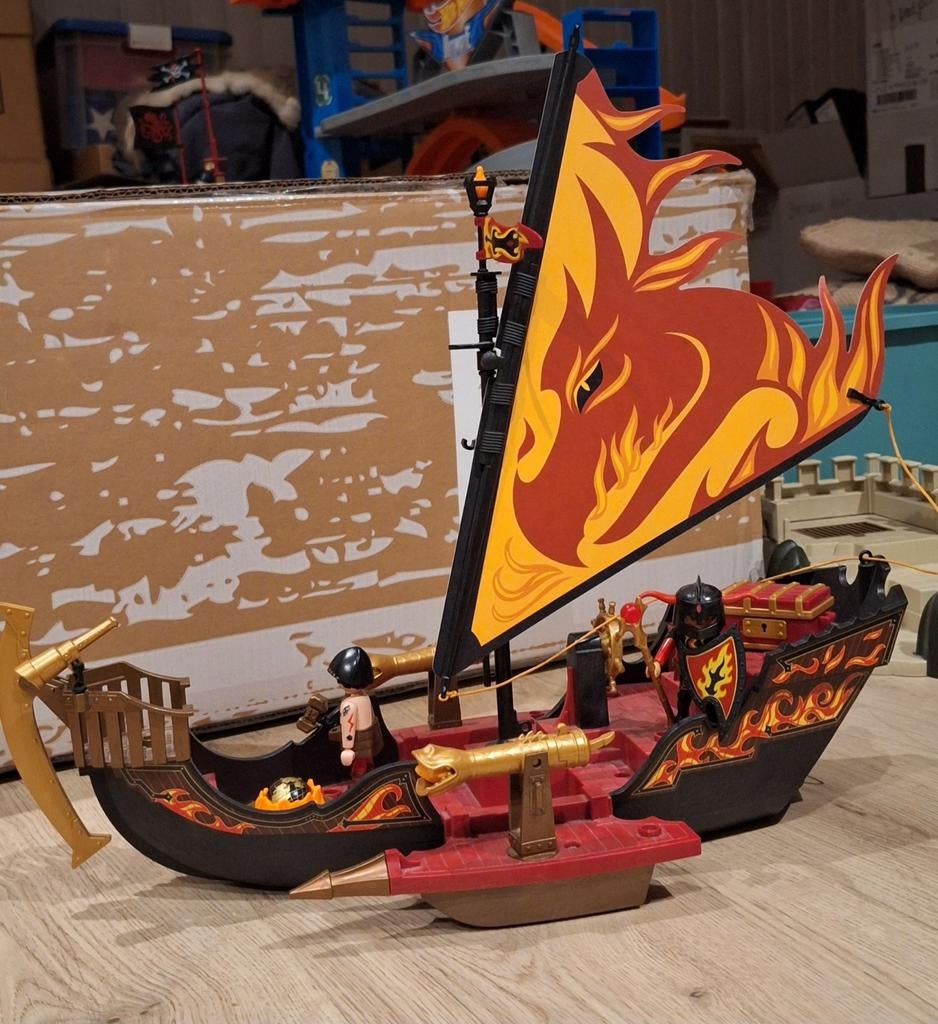 Playmobil Burnham Raiders boot, Hobby en Vrije tijd, Modelbouw | Boten en Schepen, Ophalen