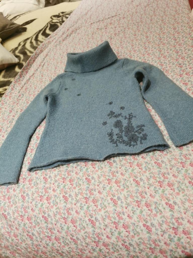 Très joli pull à col roulé signé Pauline B., Enfants & Bébés, Enlèvement ou Envoi, Comme neuf, Fille, Pull ou Veste