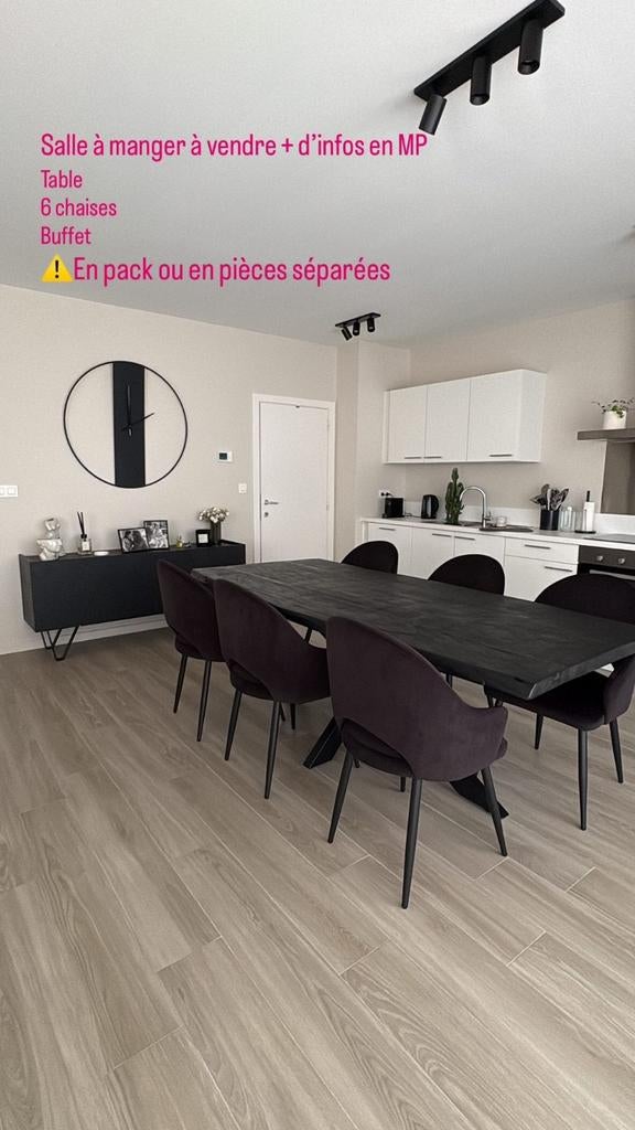 Salle à manger (ensemble ou séparées), Enlèvement