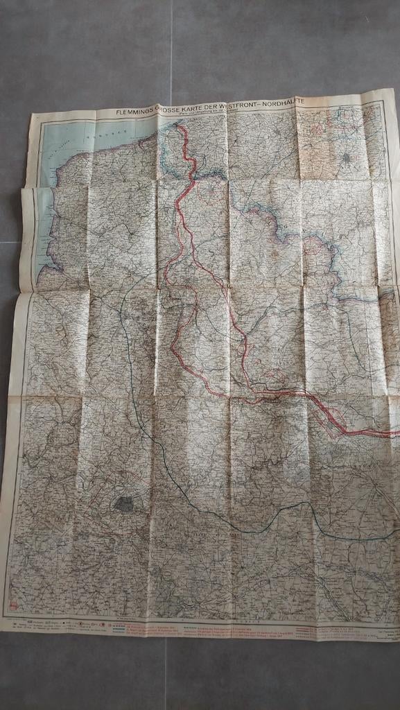 Flemmings Grosse Karte Der Westfront-Nordhälfte 1914, Enlèvement ou Envoi
