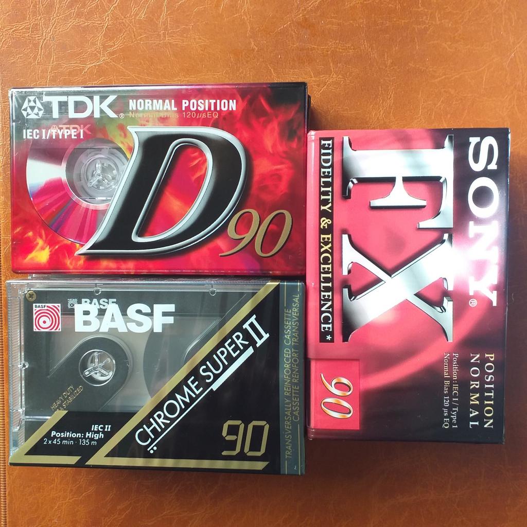 7 * Audio cassette K7 SEALED | 2 BASF CrO2 & 5 SONY /  TDK, Enlèvement, Neuf, dans son emballage, 2 à 25 cassettes audio, Vierge