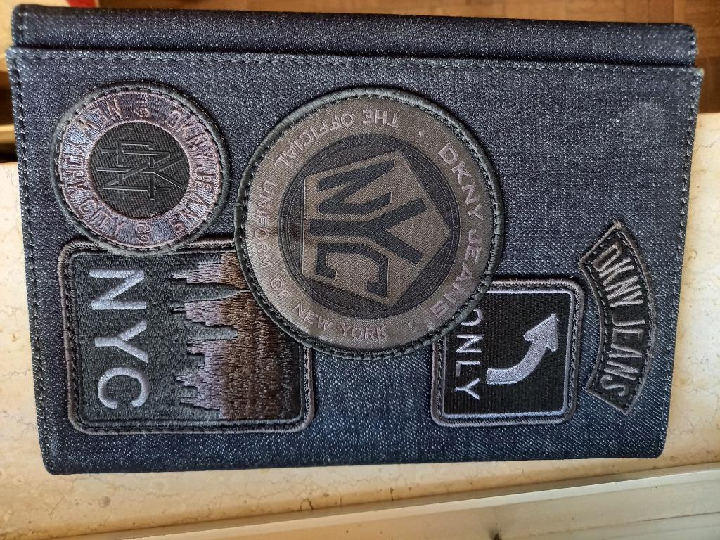 denim clutch, Ophalen, Zo goed als nieuw, Blauw, Handtas