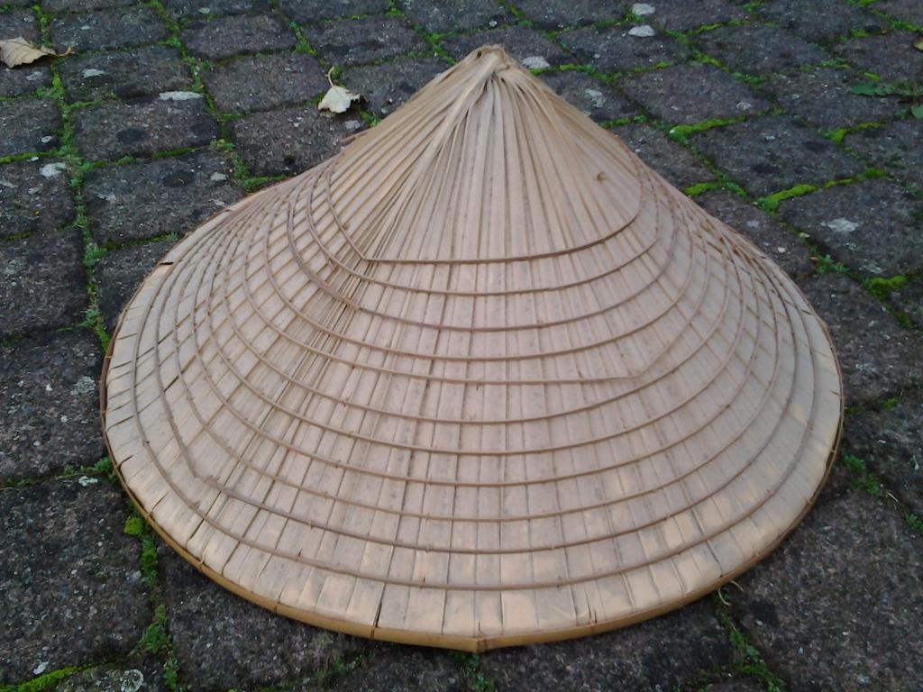 Traditionele chinese hoed, Ophalen, Gedragen, Hoed