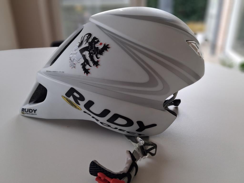 Tijdrithelm Rudy Project., Fietsen en Brommers, Ophalen, Zo goed als nieuw