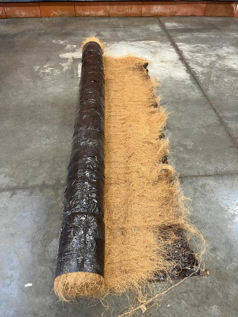 Worteldoek met cocosvezel, Ophalen