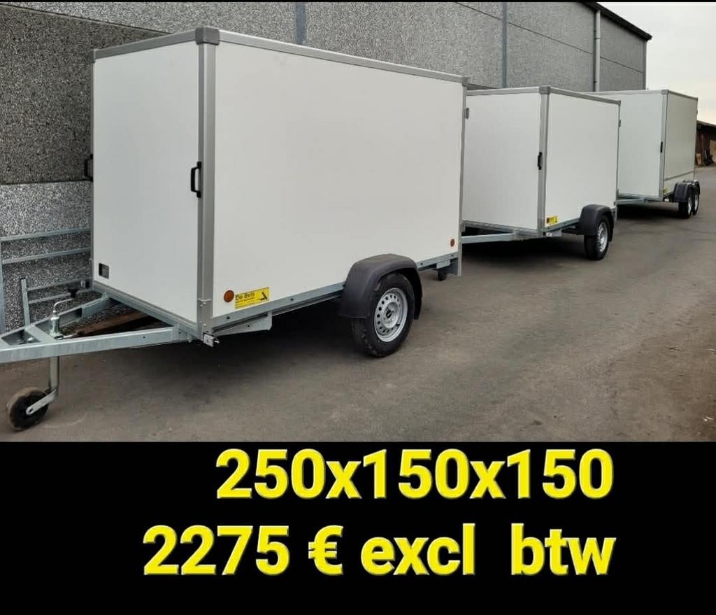 Gesloten aanhangwagens enkel of dubbel as, Ophalen
