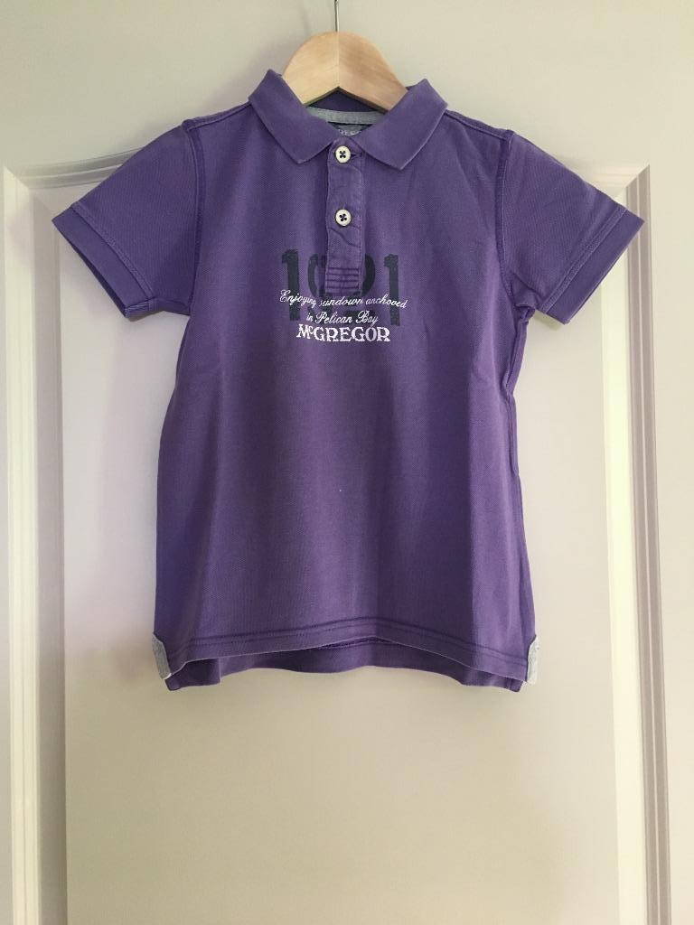 Paarse polo McGregor 8 jaar, McGregor, Ophalen of Verzenden, Zo goed als nieuw, Shirt of Longsleeve