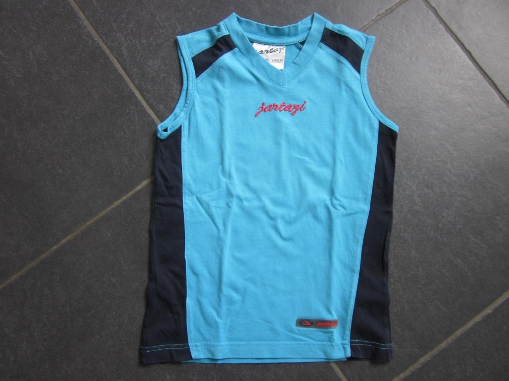 Jartazi blauw-zwart T-shirt zonder mouwen, Garçon, Enlèvement ou Envoi, Chemise ou À manches longues, Utilisé