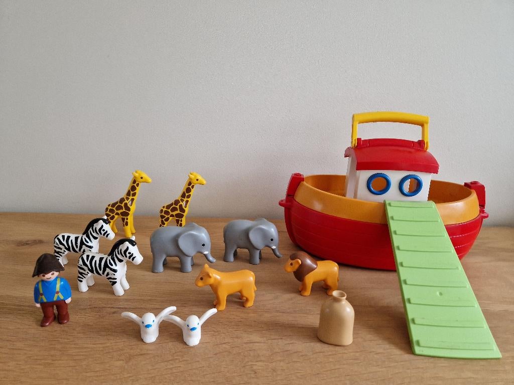 playmobil 123 ark van noah, Kinderen en Baby's, Speelgoed | Playmobil, Ophalen, Zo goed als nieuw, Complete set