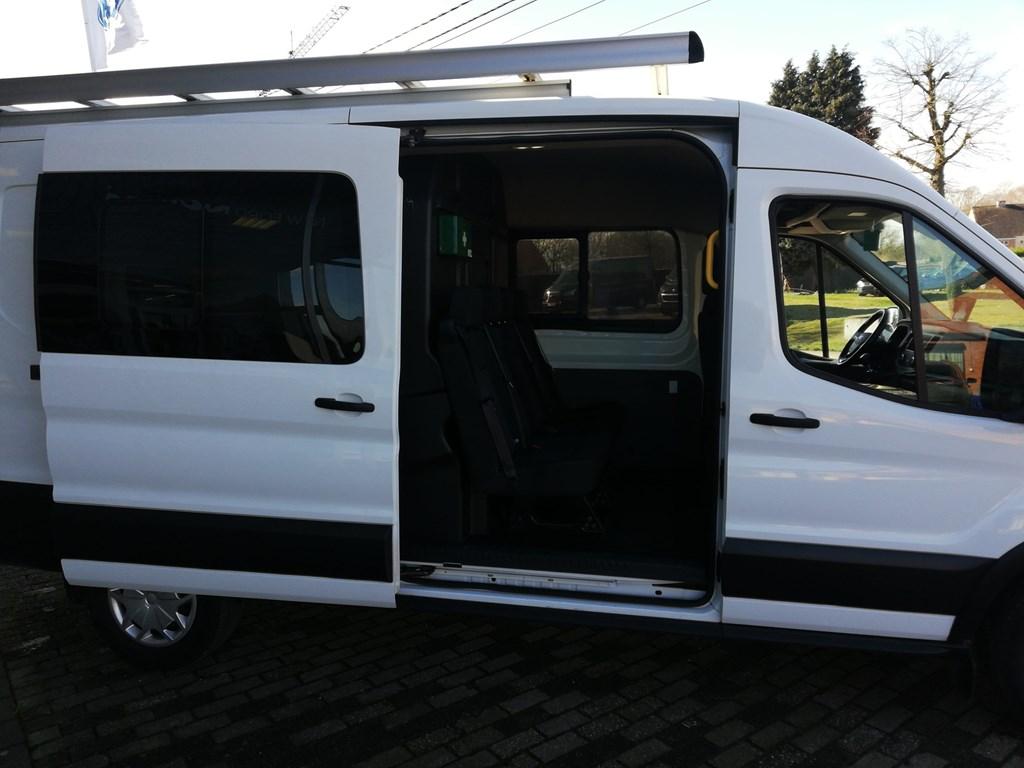 Ford Transit TRANSIT 2T L3 H2 DUBB CABINE 7 PLAATSEN 130 PK, Auto's, Ford, Monovolume, Bedrijf, 97 kW, 131 pk