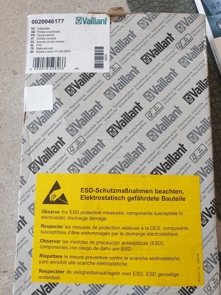 Vaillant printplaat 0020046177, Doe-het-zelf en Bouw, Ophalen of Verzenden