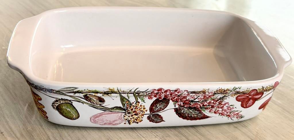 Plat à four «Bouquet Floral» la Faïencerie de Gien, Antiek en Kunst, Antiek | Servies los, Ophalen