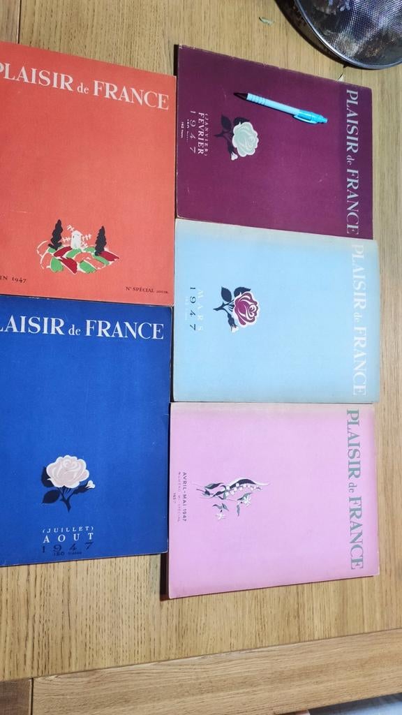Plaisir de France, 1947 Volledige 1ste semester + Augustus., Ophalen of Verzenden, Gelezen