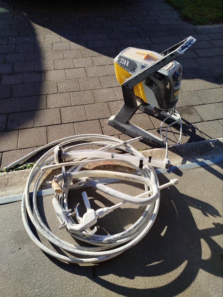 Wagner 250r verfspuit machine, Ophalen