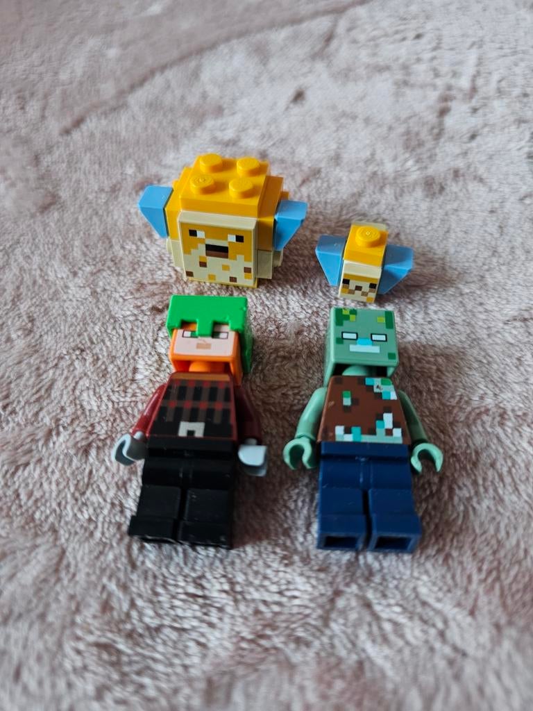 Personnages lego mincraft, Enlèvement ou Envoi, Comme neuf, Lego