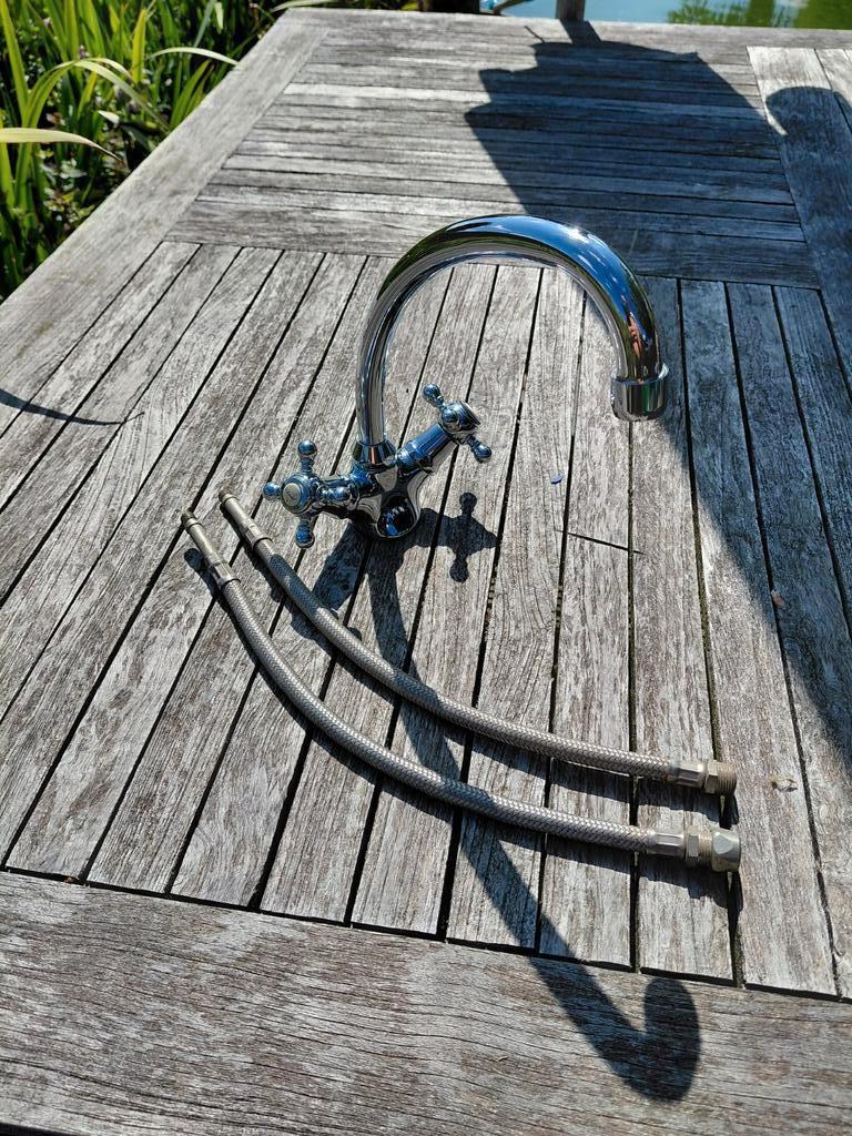 Vintage keuken kraan chrome, Ophalen of Verzenden, Zo goed als nieuw
