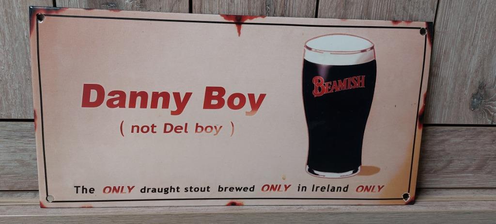 Assiette en émail Beamish Irish Stout, Enlèvement ou Envoi, Neuf, Panneau, Plaque ou Plaquette publicitaire, Autres marques