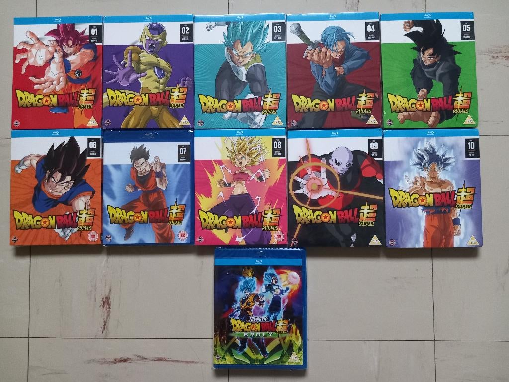 Dragon Ball Super volledige reeks + film Blu-ray, Cd's en Dvd's, Blu-ray, Ophalen of Verzenden, Nieuw in verpakking, Tv en Series