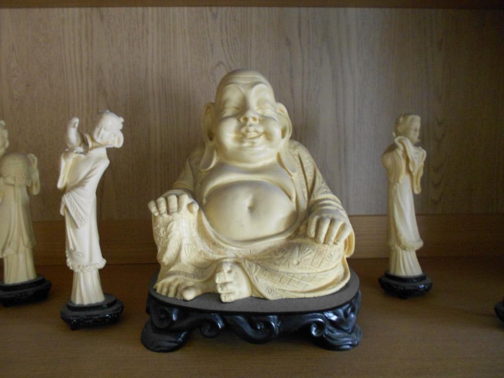 statuettes, bouddha, assiettes chinoises, oeufs Décorations, Enlèvement ou Envoi, Utilisé