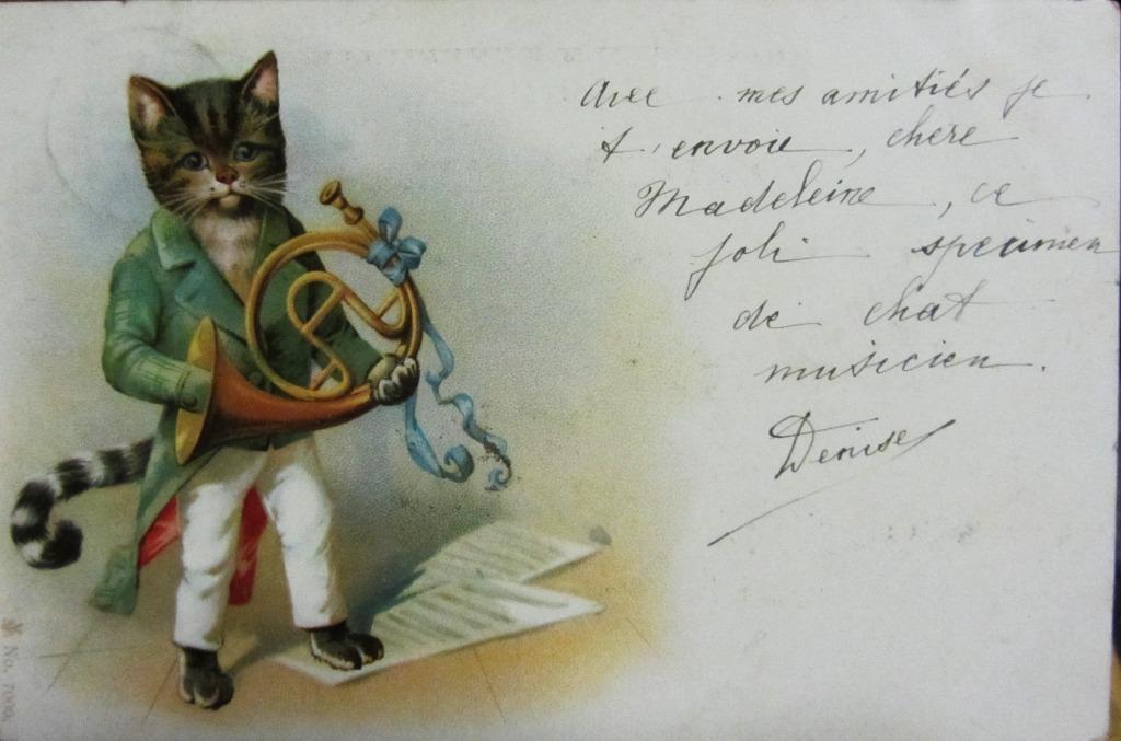 FANTASIEKAART DIEREN  1899, Verzamelen, Ophalen of Verzenden, Voor 1920, Gelopen, Overige thema's