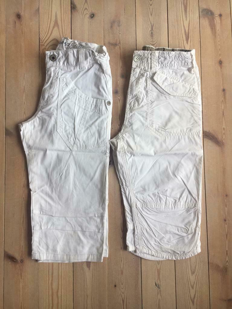 Set van 2 bermuda’s, jongen, wit, maat 140, Enlèvement, H&M, Garçon
