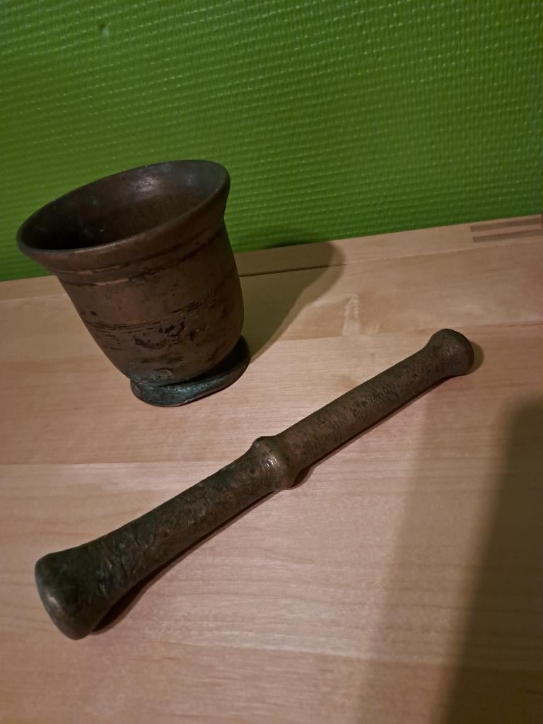 Mortier + stamper, Enlèvement, Bronze