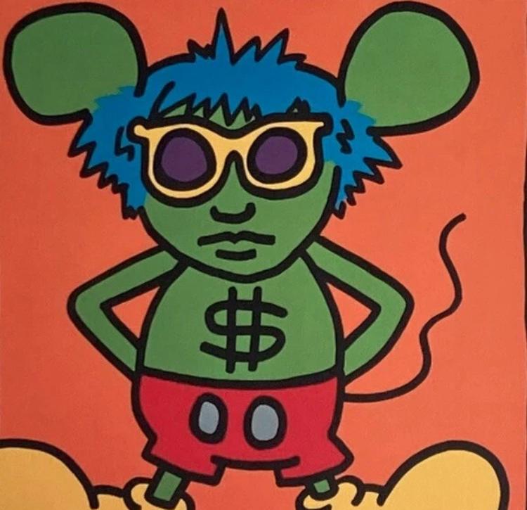 Keith Haring : lithographie 50 par 70., Antiquités & Art, Art | Lithographies & Sérigraphies, Enlèvement ou Envoi