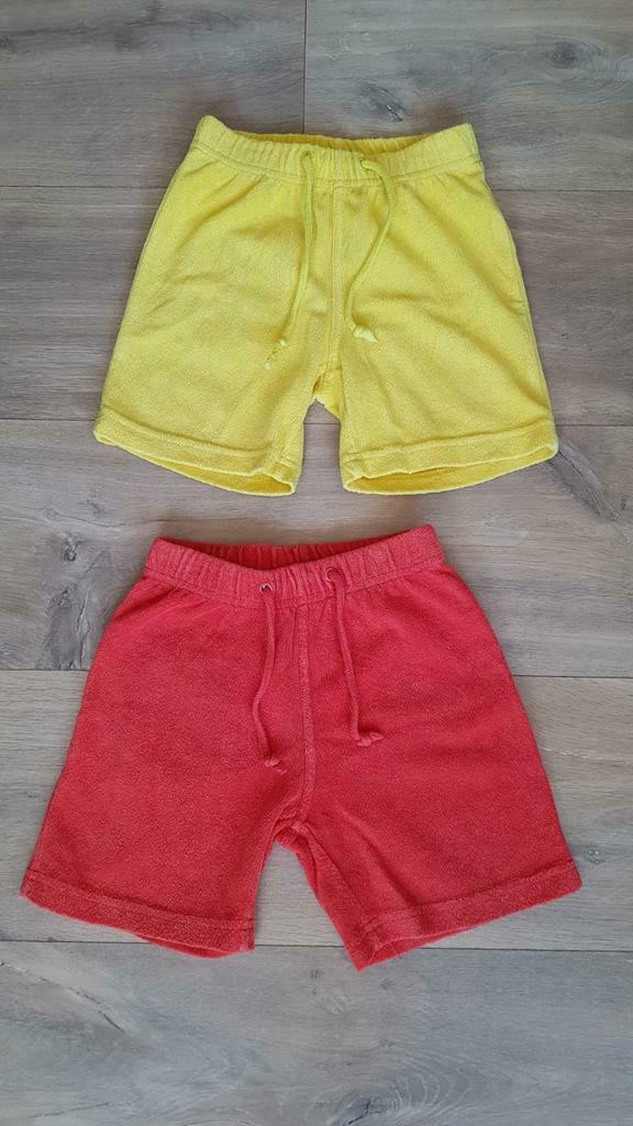 Woody shorts badstof/spons maat 92 geel/rood, Ophalen of Verzenden, Jongen, Woody, Overige typen