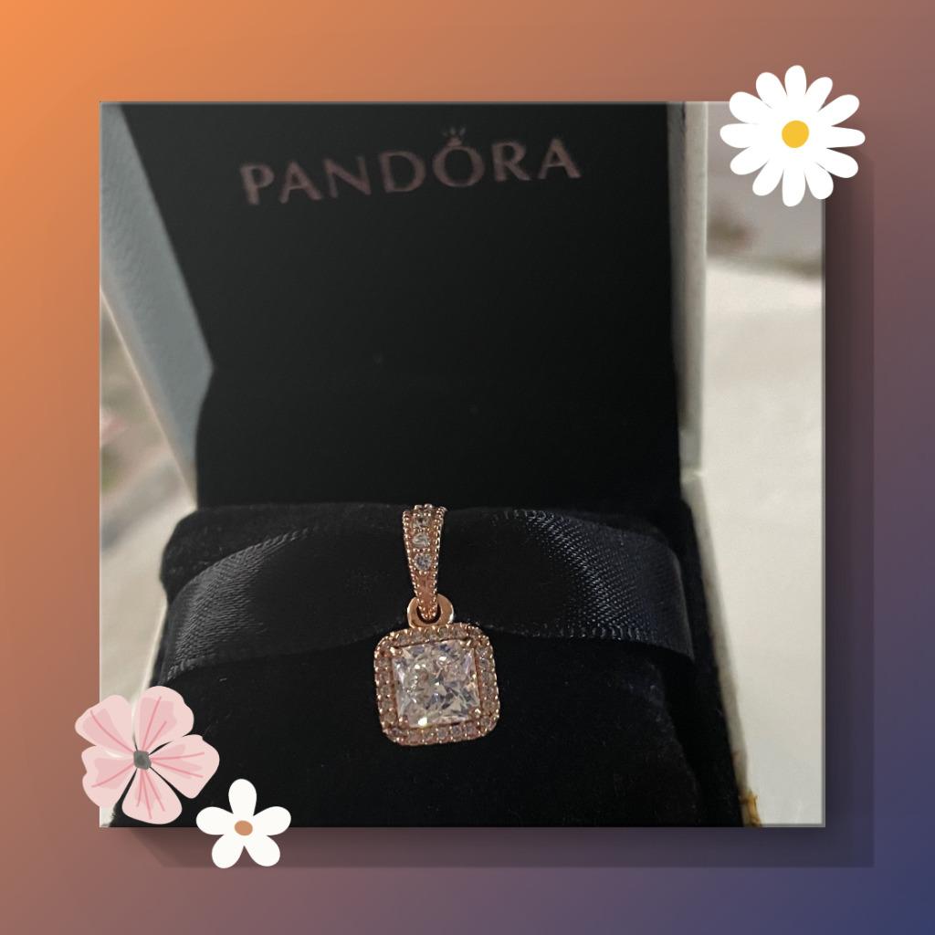 Authentique Timeless Elegance Pendant de Pandora !, Handtassen en Accessoires, Bedels, Verzenden, Zo goed als nieuw, Goud, Pandora