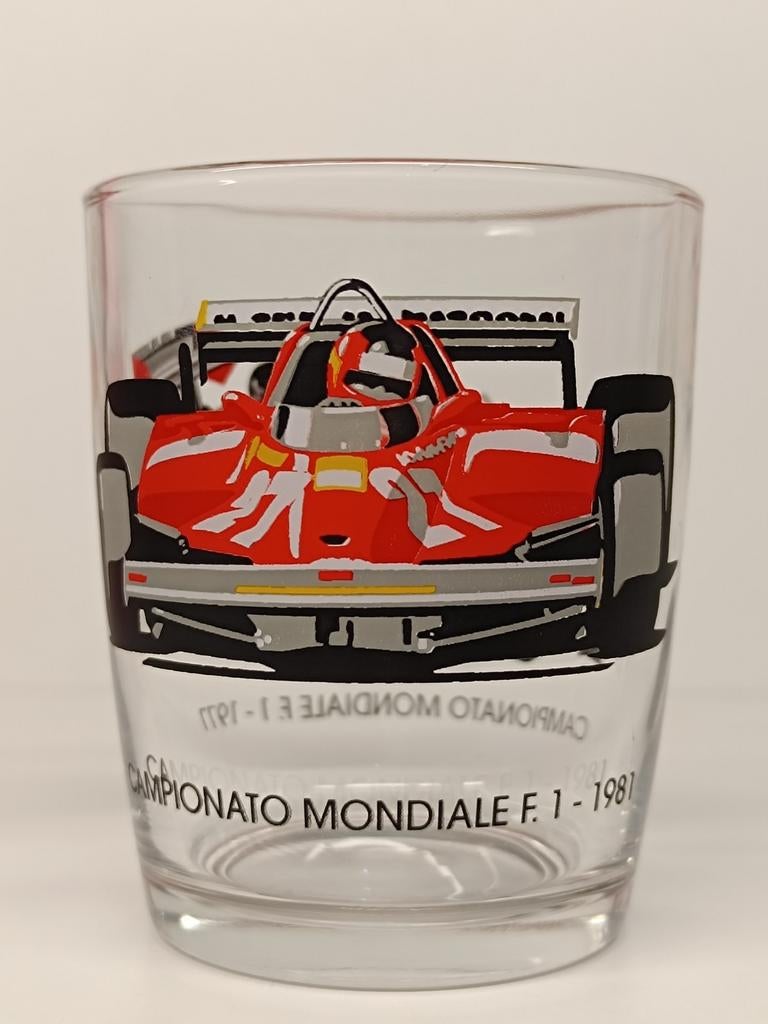 Nutella Ferrero Campionato Mondiale F1 1977-1981 glas, Verzamelen, Ophalen of Verzenden