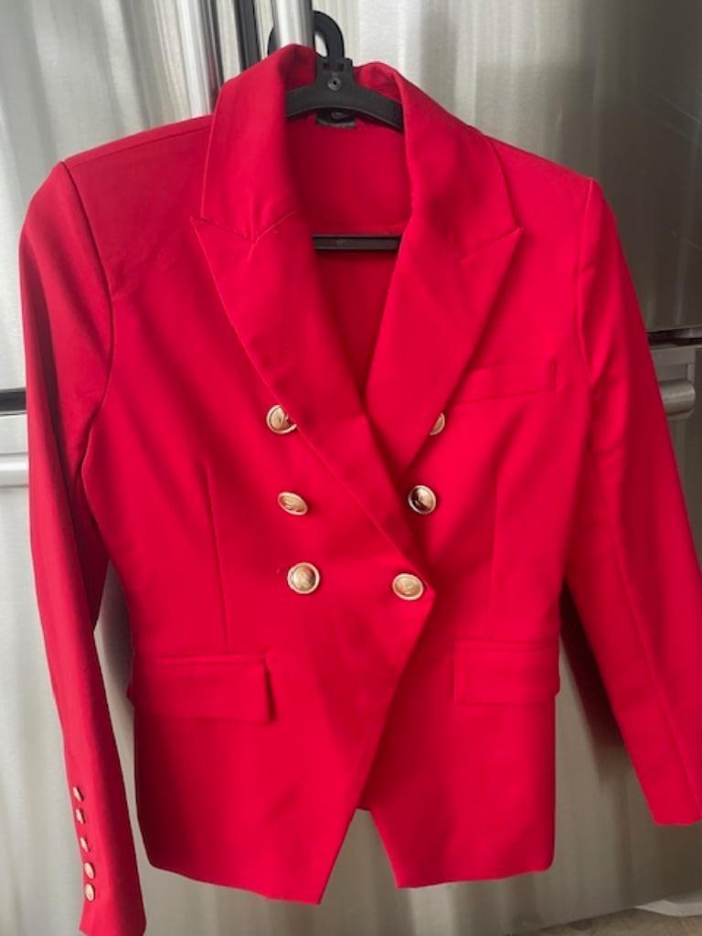 Blazer jas dames Rood   s NIEUW, Ophalen of Verzenden, Nieuw, Maat 36 (S), Rood