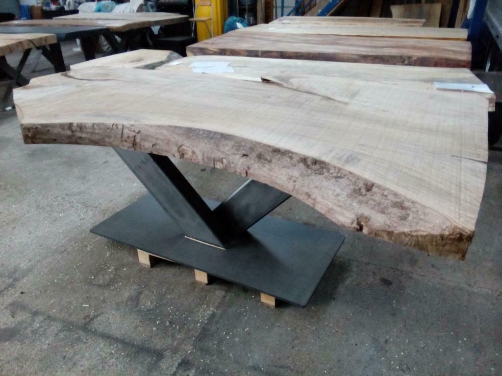 BOOMSTAM TAFEL - BOOMSTAM TAFELS - TAFELBLADEN, Salontafel,, Huis en Inrichting, Ophalen, Eikenhout, 100 tot 150 cm, Vijf personen of meer