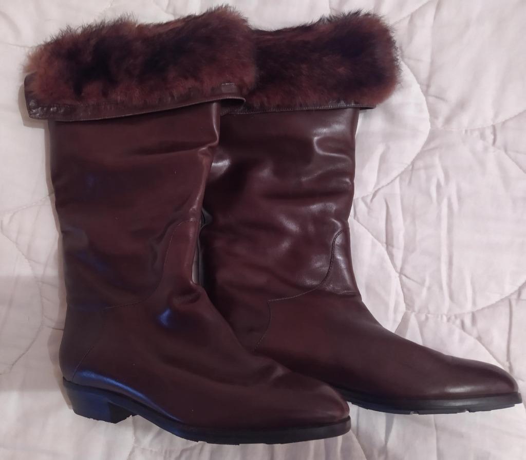 Bottes hautes entièrement doublées de fourrure, Neuf, Enlèvement ou Envoi, Brun, Bottes hautes
