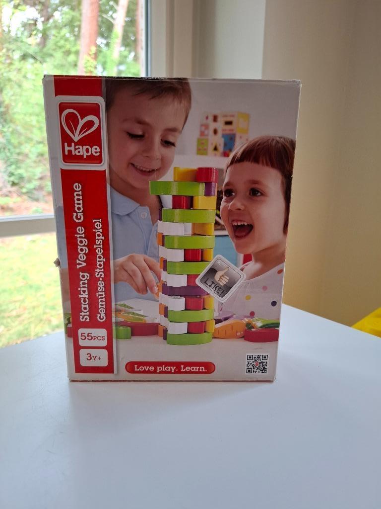 Hape – Houten Evenwichtsspel Groenten, Ophalen of Verzenden, Zo goed als nieuw, Overige typen