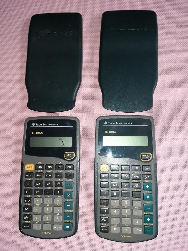 2x Texas Instruments rekenmachine TI-30Xa., Ophalen of Verzenden, Gebruikt