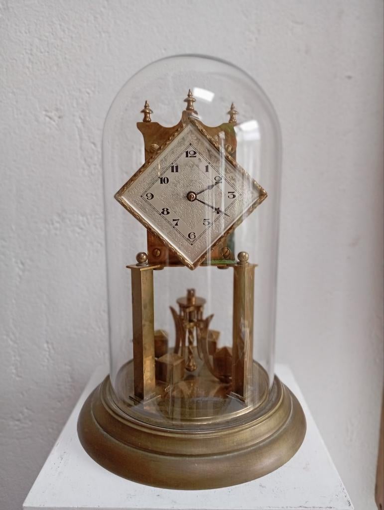 Vintage Duitse klok, voor restauratie, onderdelen,, Antiek en Kunst, Antiek | Klokken, Ophalen of Verzenden