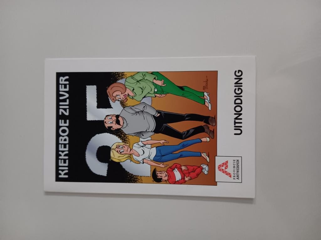 Kiekeboe uitnodigingskaartje, Ophalen of Verzenden
