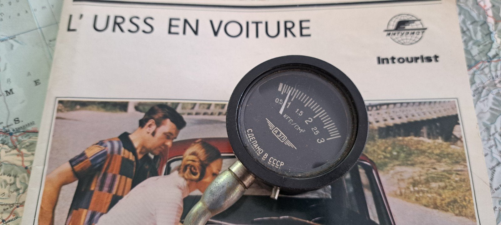 Manomètre pour pneus Russie, Enlèvement ou Envoi
