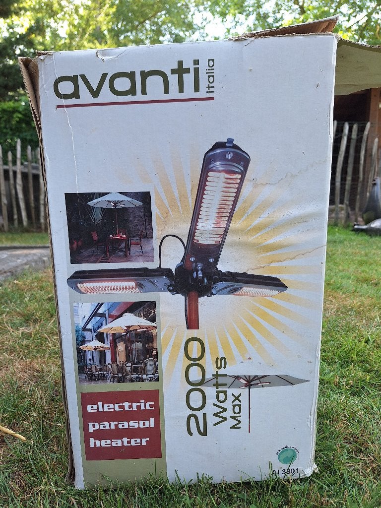 Elektrische parasolverwarming, Résistant à l'eau, Électrique, Parasol, Comme neuf