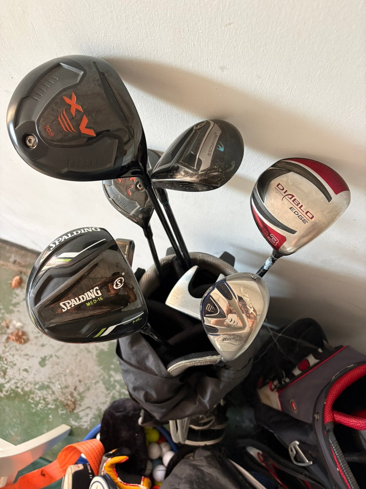 Golfclubs (en golfzak) te koop - bieden, Sport en Fitness, Ophalen, Zo goed als nieuw