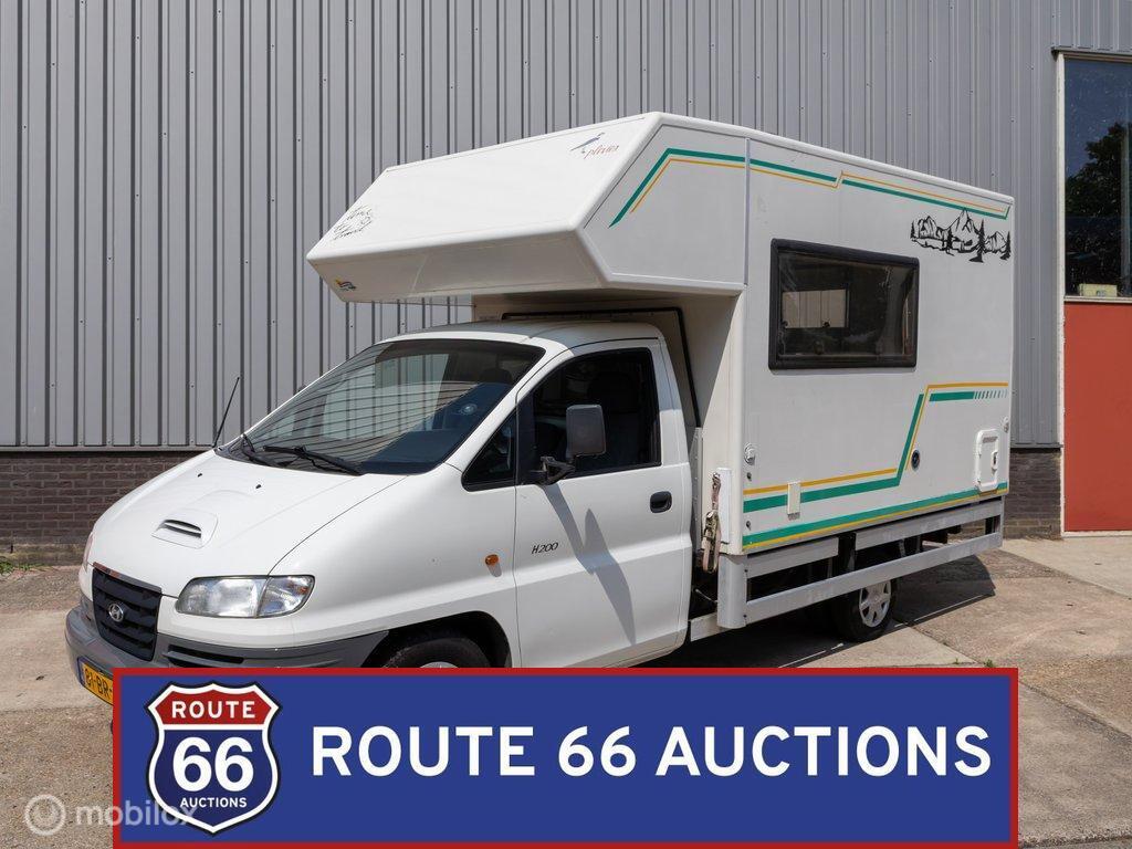 Hyundai SR H200 2.5 TDI Camper | 2004 | Route 66 Auctions, Gebruikt, Overige modellen, Zwart, Bedrijf