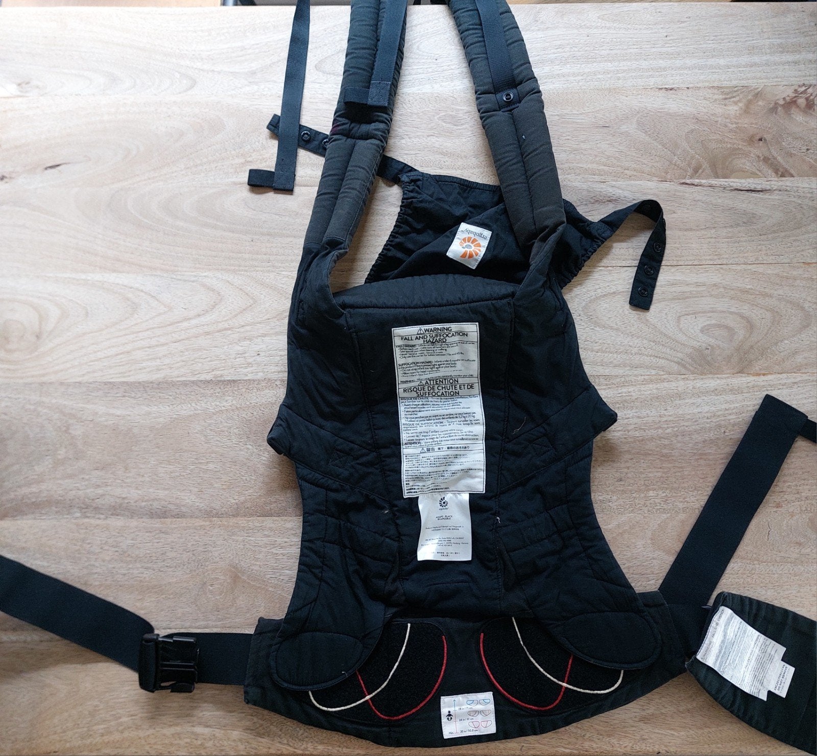Draagzak baby - ergobaby adapt zwart, Kinderen en Baby's, Gebruikt, Buik, Rug of Zij, Draagzak, Ophalen