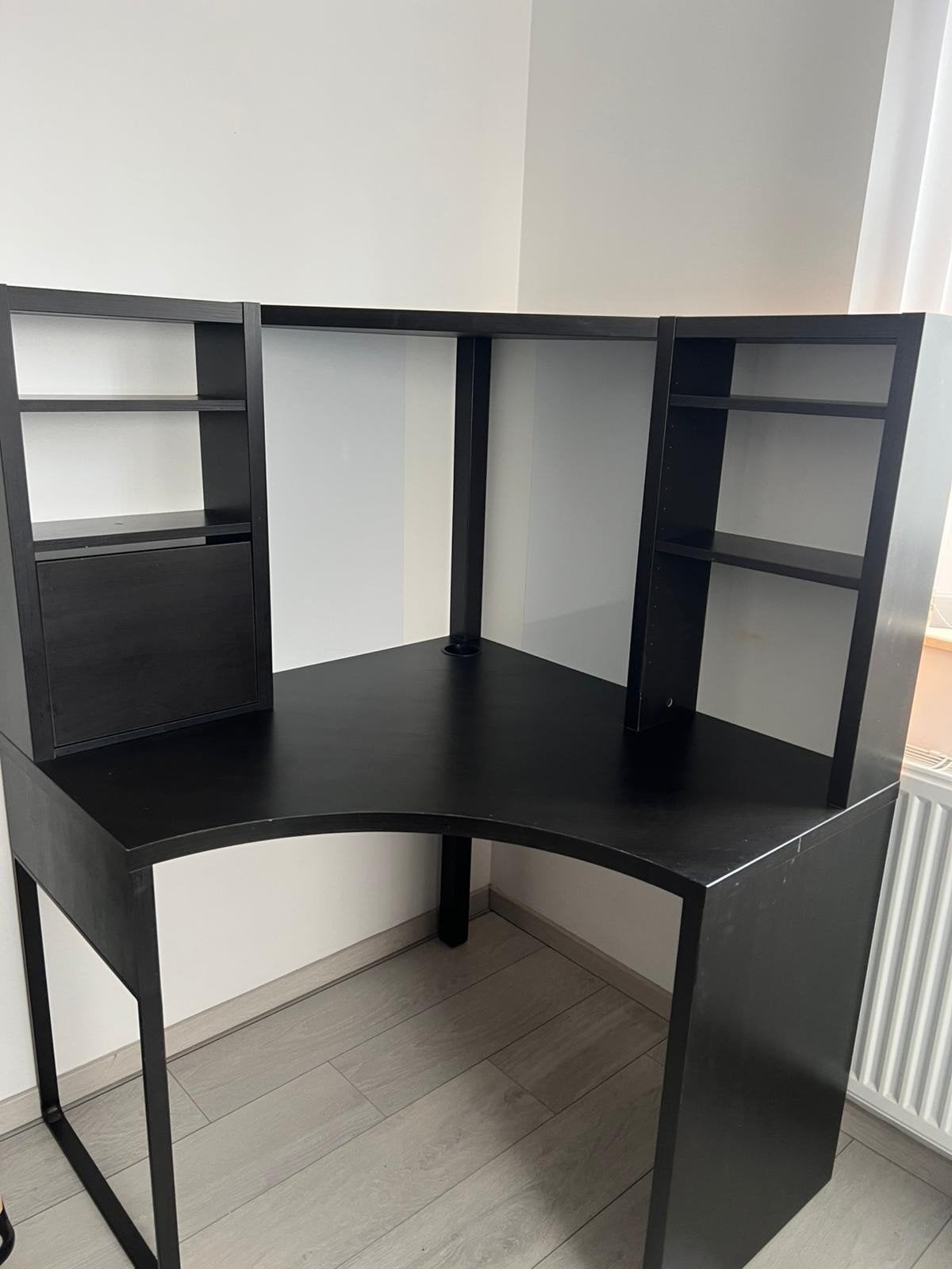 Bureau d'angle 100x142, IKEA, Brun, Bureau d'angle