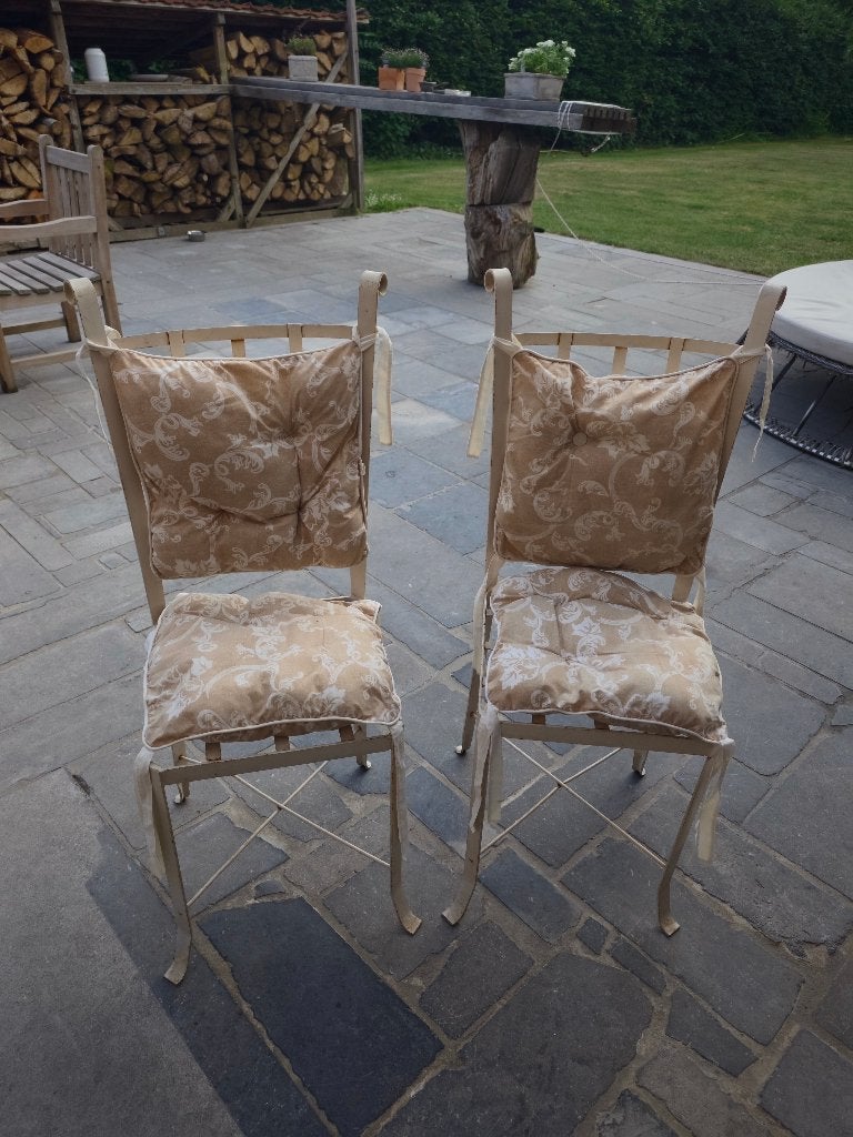 Set smeedijzeren stoelen, Ophalen, Gebruikt, Metaal