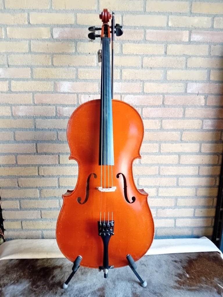1/2 cello met stok en hoes, Enlèvement, Utilisé, Violoncelle 1/2